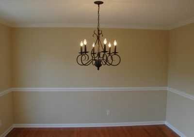 The dining room of a Davidson build plan house.