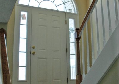 Entry way and stairs of a split level home