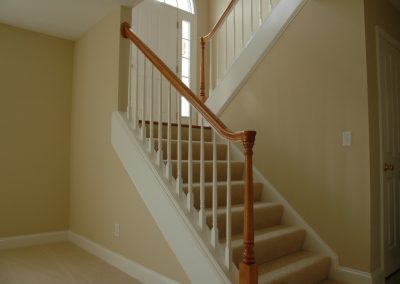 Entryway and stairs of a split level home