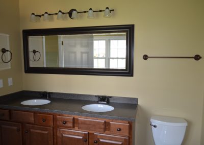Bathroom with "his and hers" sink