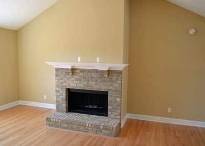 Fireplace in the family room