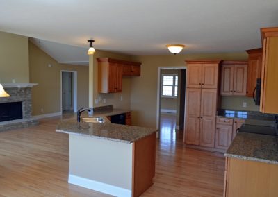Overview of the Kitchen and family room